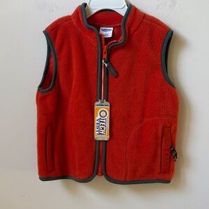 Old Navy Orange Fleece Vest NWT Boy’s Size 2T